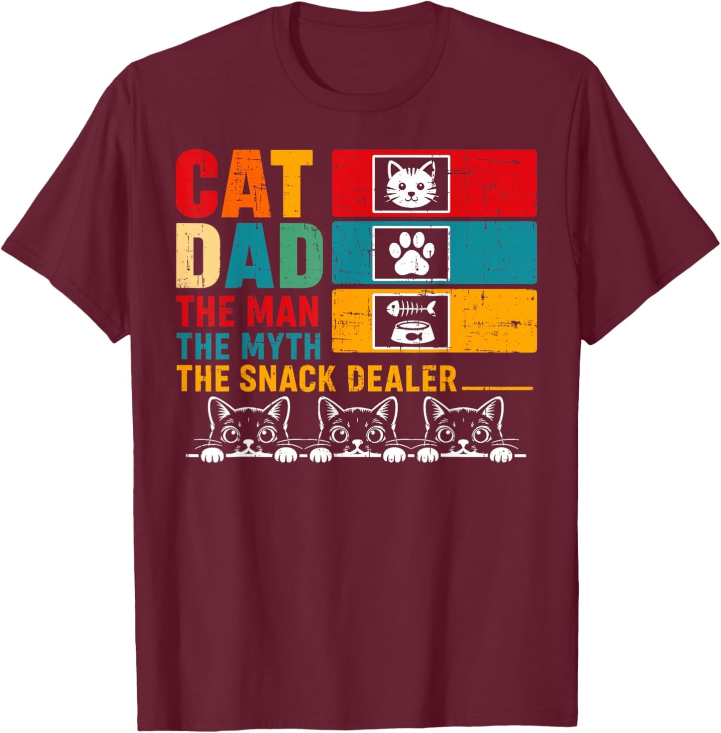 Fathers Day T-Shirt - T-Shirt | Maroon
