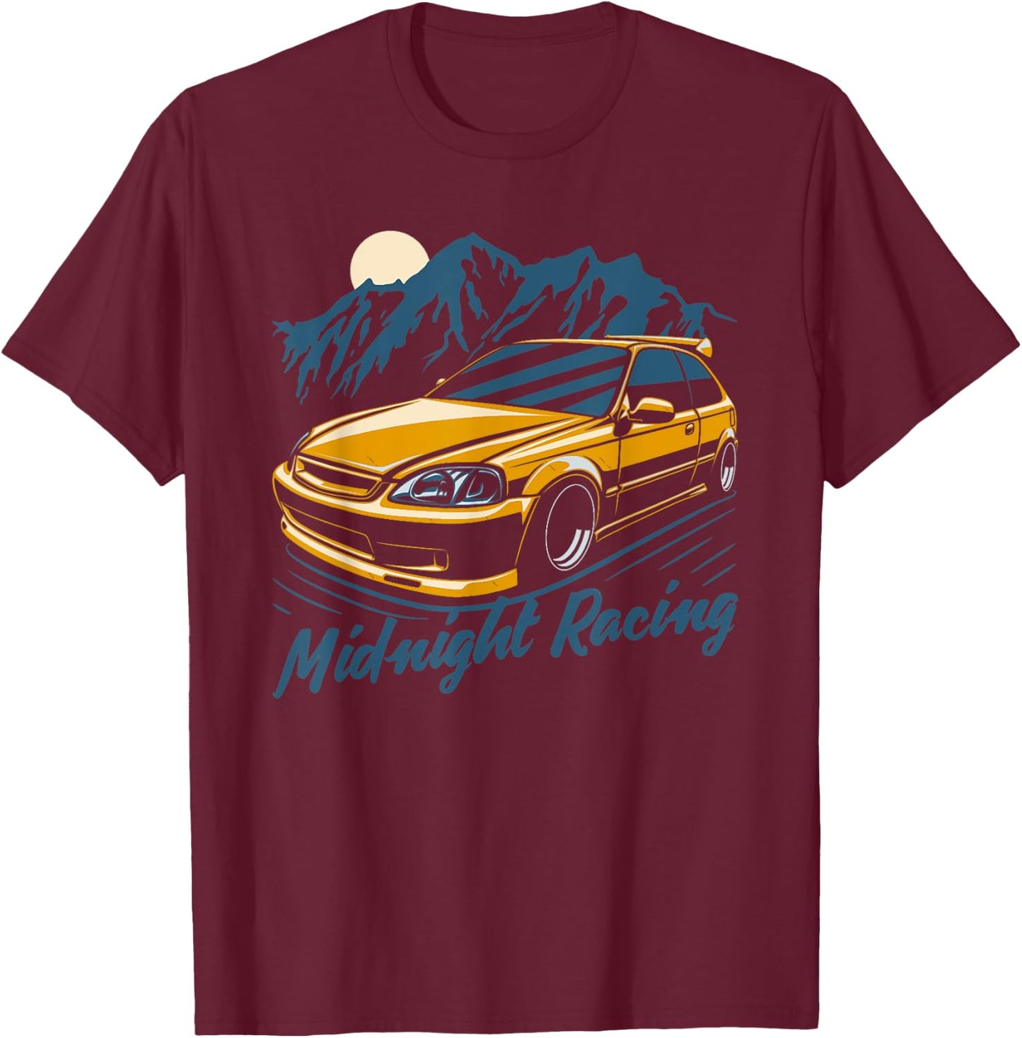 Civic EK Hatch Type R Japanese Car T-Shirt - T-Shirt | Maroon