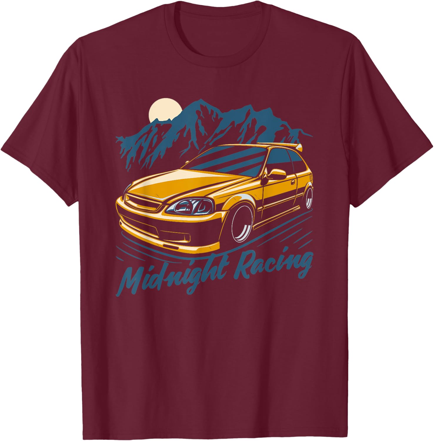 Civic EK Hatch Type R Japanese Car T-Shirt - T-Shirt | Maroon