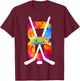 Number 8 Years Ice Hockey 8th Birthday T-Shirt - T-Shirt | Maroon