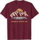 Council Grove Kansas Mountain Sunset Sunrise KS T-Shirt - T-Shirt | Maroon