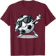Dabbing Soccer Ball Shirt Funny Boys Men Women Sports Player T-Shirt - T-Shirt | Maroon