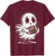 Ghost Playing Football Sport T-Shirt - T-Shirt | Maroon