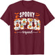 Spooky SPED Squad Special Education Teacher Halloween Ghost T-Shirt - T-Shirt | Maroon