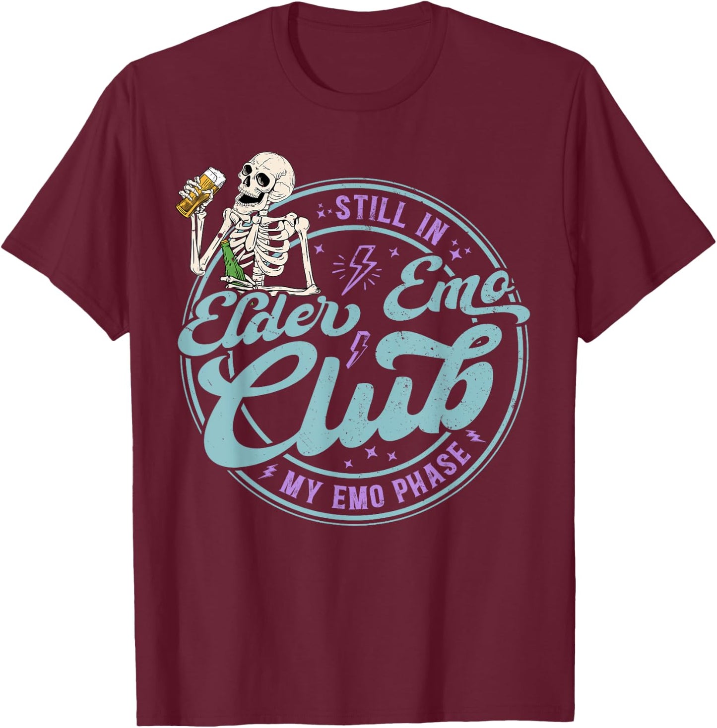 Still In Elder Emo Club My Emo Phase T-Shirt - T-Shirt | Maroon