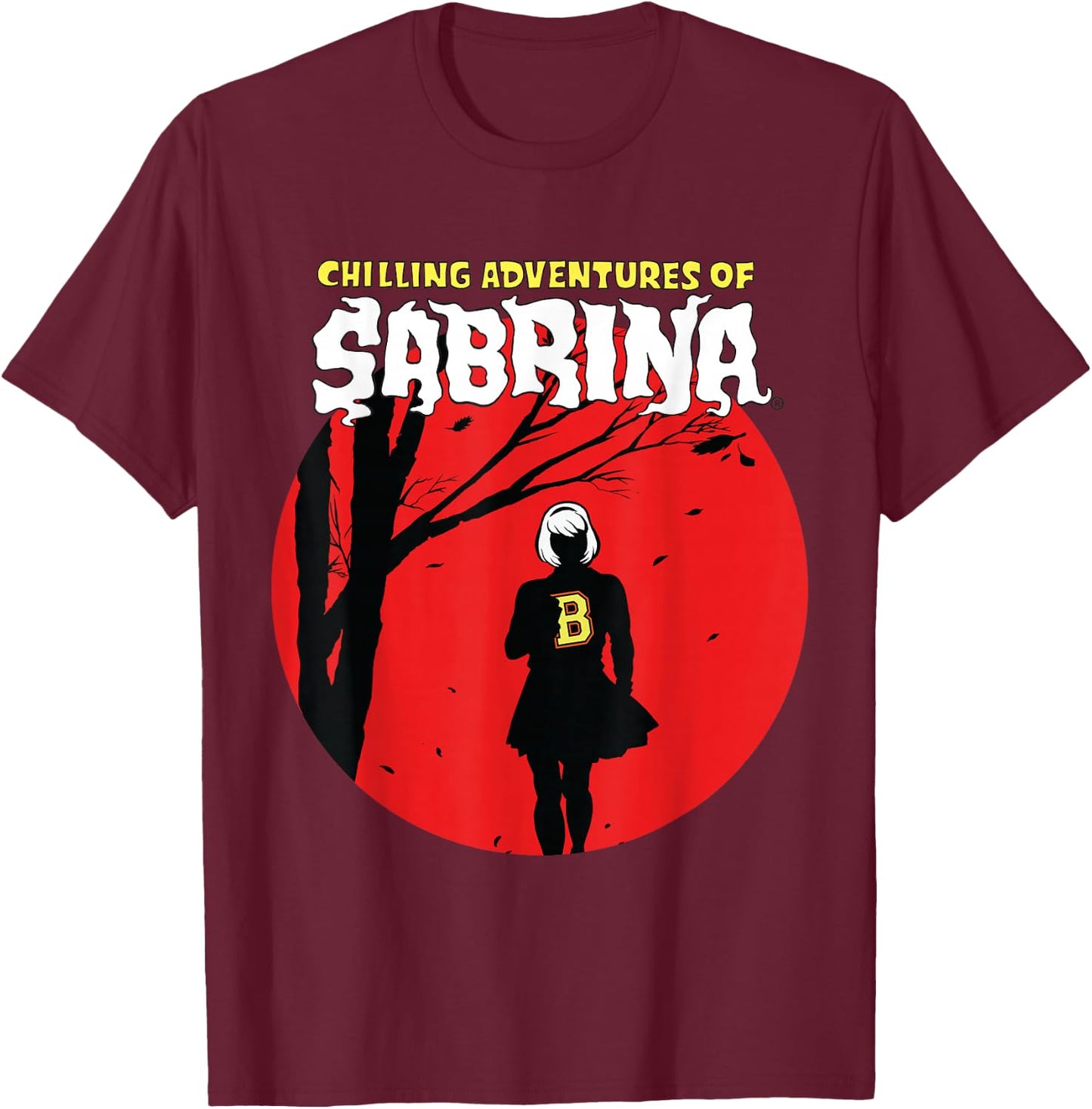 Chilling Adventures of Sabrina T-Shirt - T-Shirt | Maroon