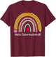 Rainbow Math Interventionist Math Squad Mathematics Teacher Men Women T-Shirt - T-Shirt | Maroon