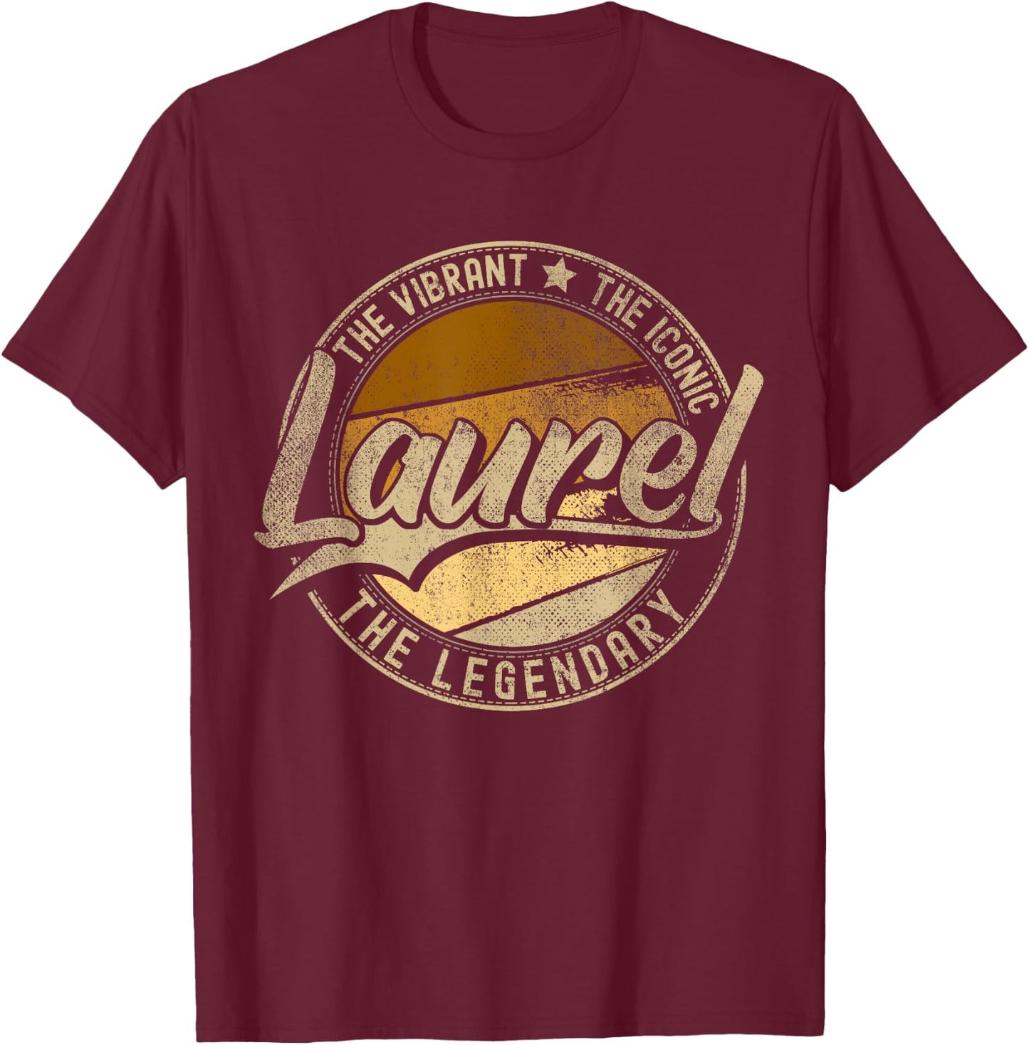 Laurel MS | Mississippi | Vintage Distressed T-Shirt - T-Shirt | Maroon