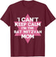 I Can't Keep Calm I'm The Bat Mitzvah Mom Women Jewish T-Shirt - T-Shirt | Maroon