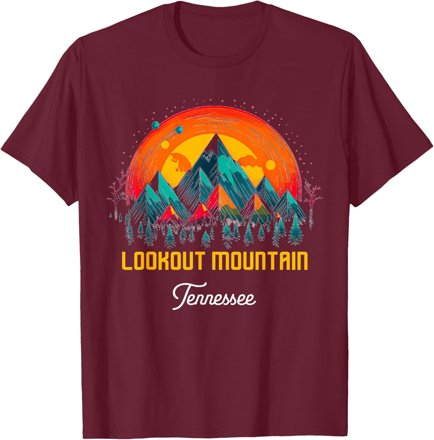 Lookout Mountain Tennessee T-Shirt - T-Shirt | Maroon