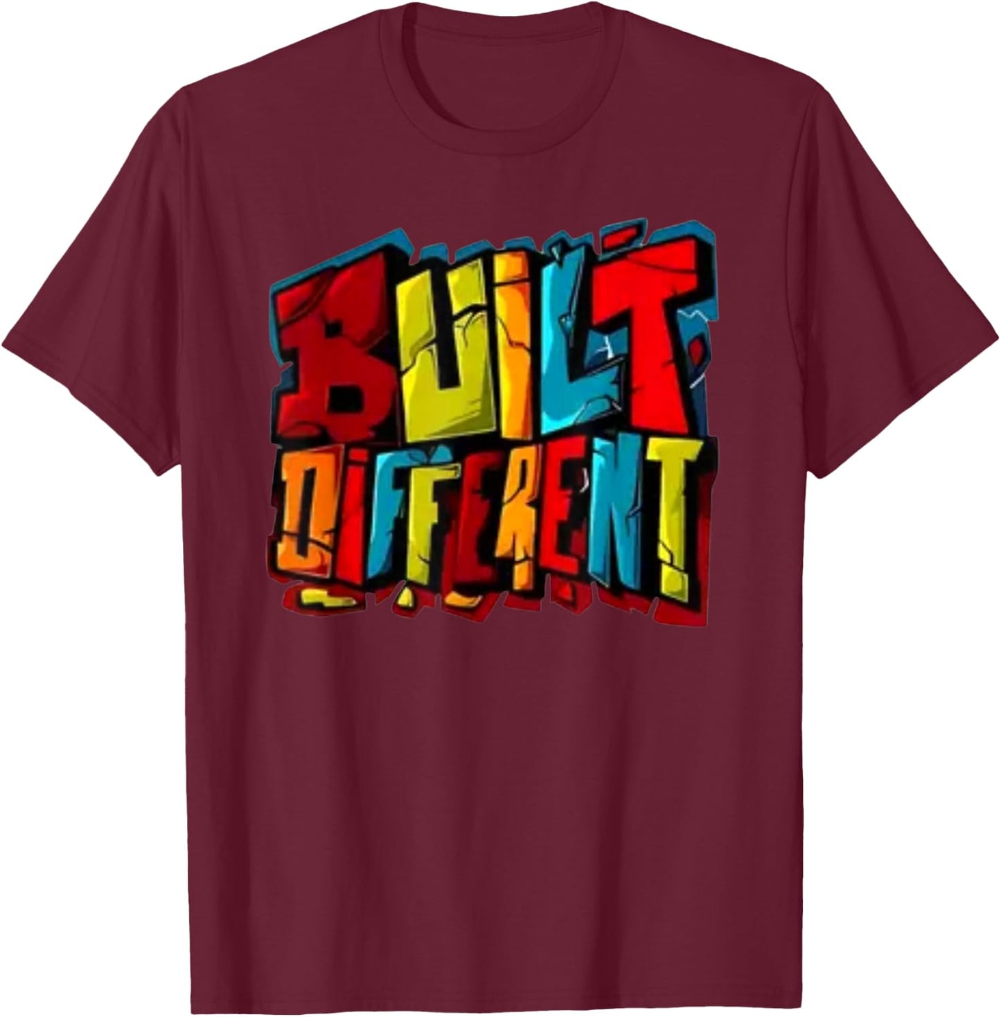 Built Different - Unique Identity T-Shirt - T-Shirt | Maroon