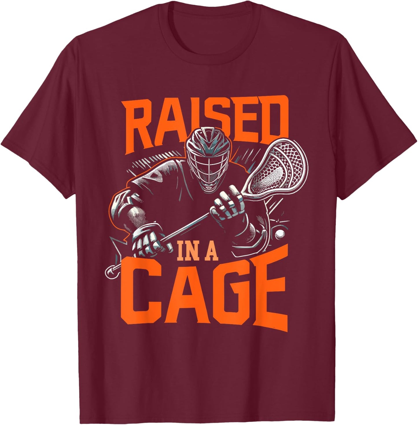 Goalkeeper Lax Goalie Lacrosse Goalie Lacrosse Player T-Shirt - T-Shirt | Maroon