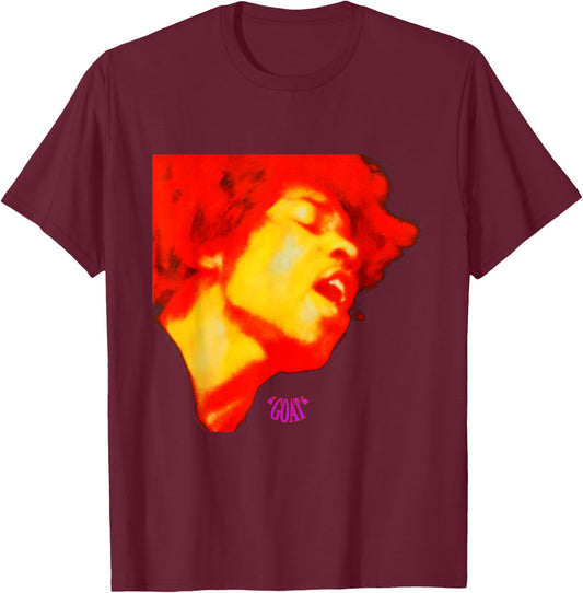 Karl Ferris Jimi Hendrix Electric Ladyland Cover GOAT T-Shirt - T-Shirt | Maroon