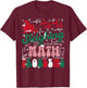 Math Teacher Sleighing Math Problems I Sleigh Math Christmas T-Shirt - T-Shirt | Maroon