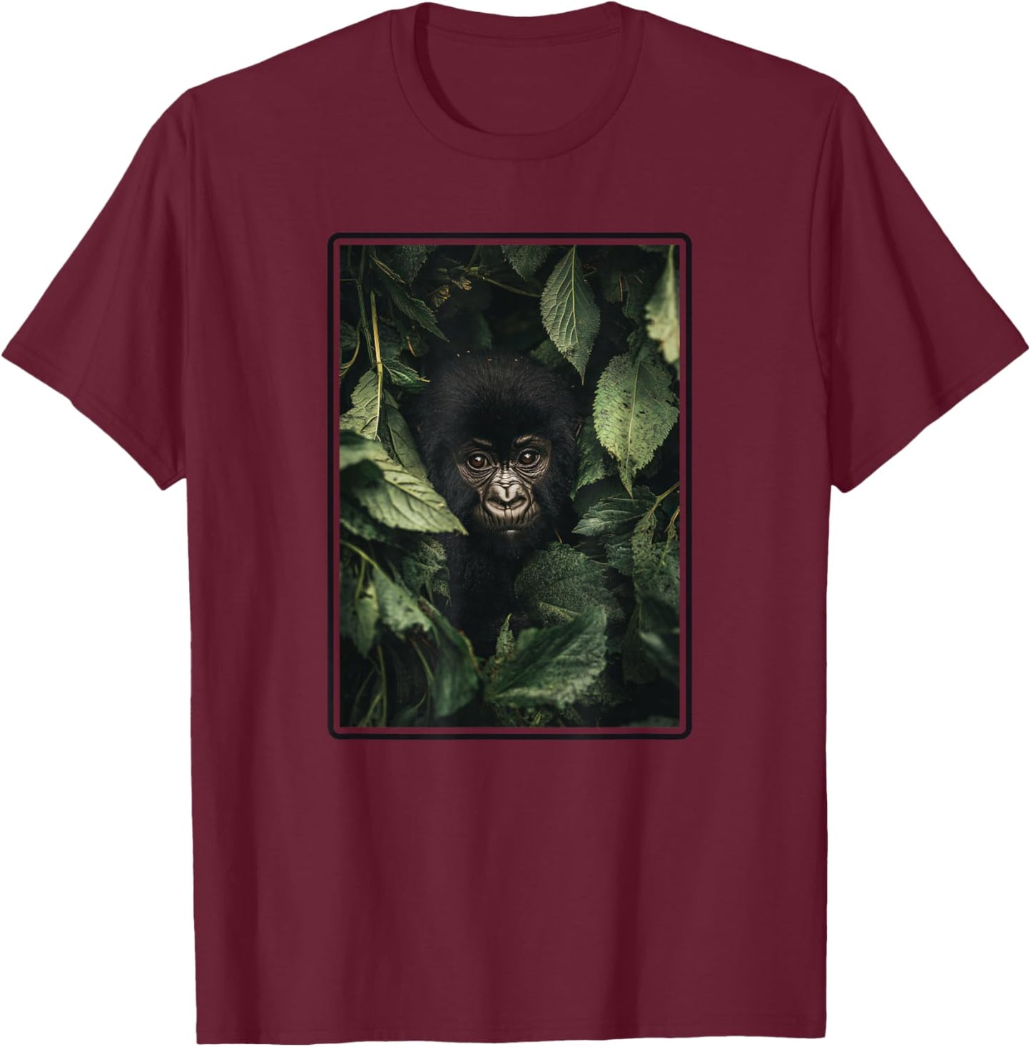 Mountain Gorilla T-Shirt - T-Shirt | Maroon