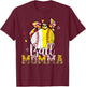 Softball Baseball Ball Momma Bandana Leopard Mothers Day T-Shirt - T-Shirt | Maroon