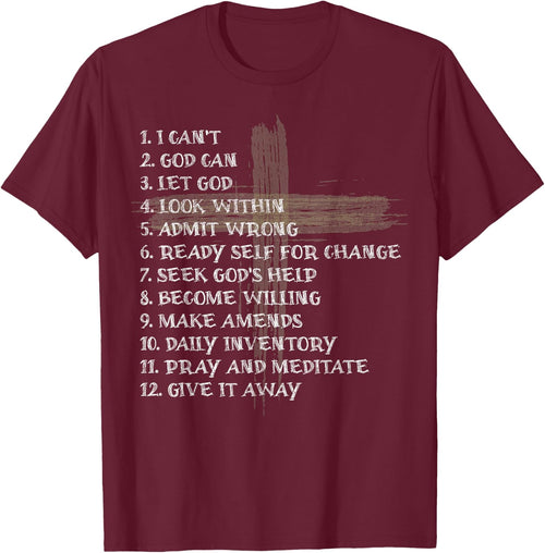 Celebrate the Recovery Christian Cross 12 Step Guide Pray