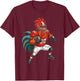 Funny Chicken American Football Humor. Fun Football T-Shirt - T-Shirt | Maroon