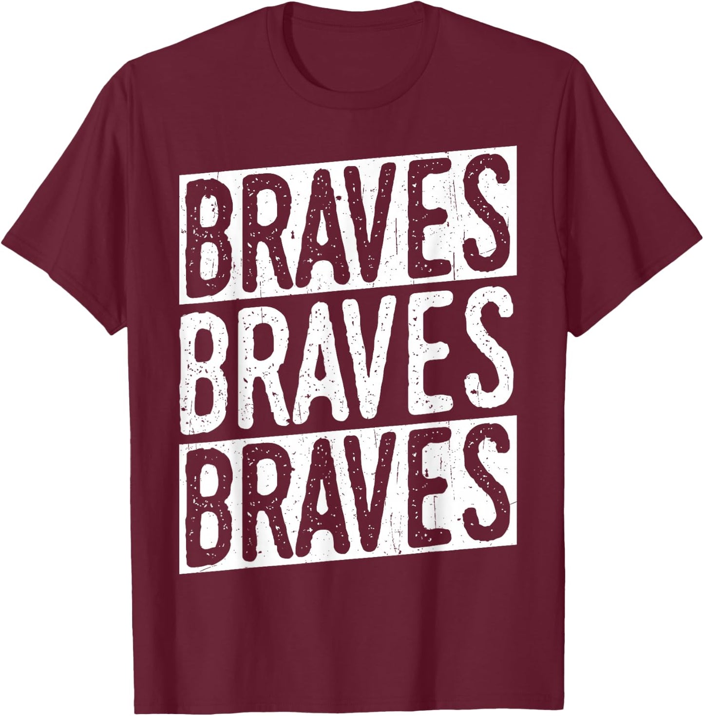 Braves Vintage Braves T-Shirt - T-Shirt | Maroon
