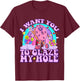 I Want You to Glaze My Hole Funny Donut Women Adult Humor T-Shirt - T-Shirt | Maroon