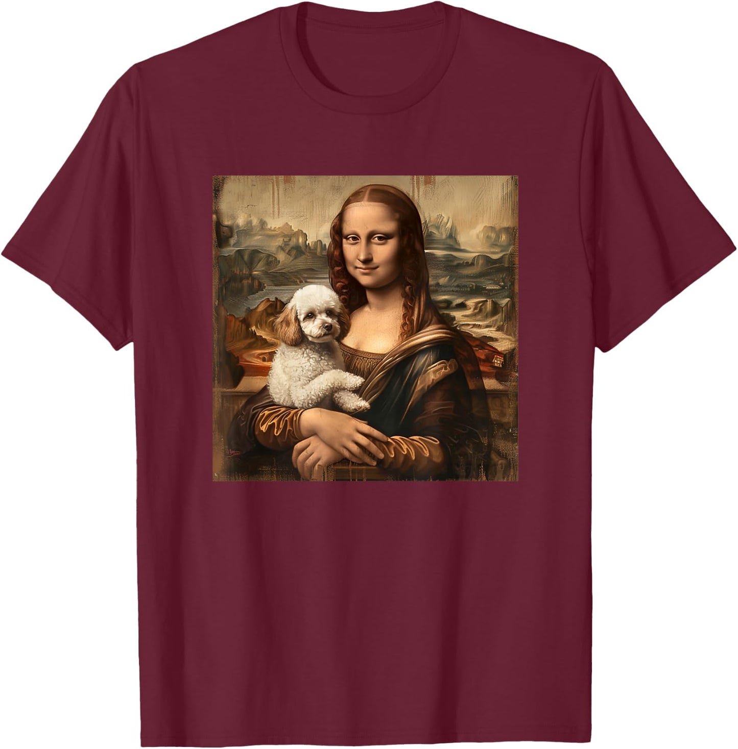 Poodle Shirt Poodles T-Shirt - T-Shirt | Maroon