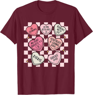 Radiology Valentines X-Ray Radiologist Valentine Radiologic T-Shirt - T-Shirt | Maroon