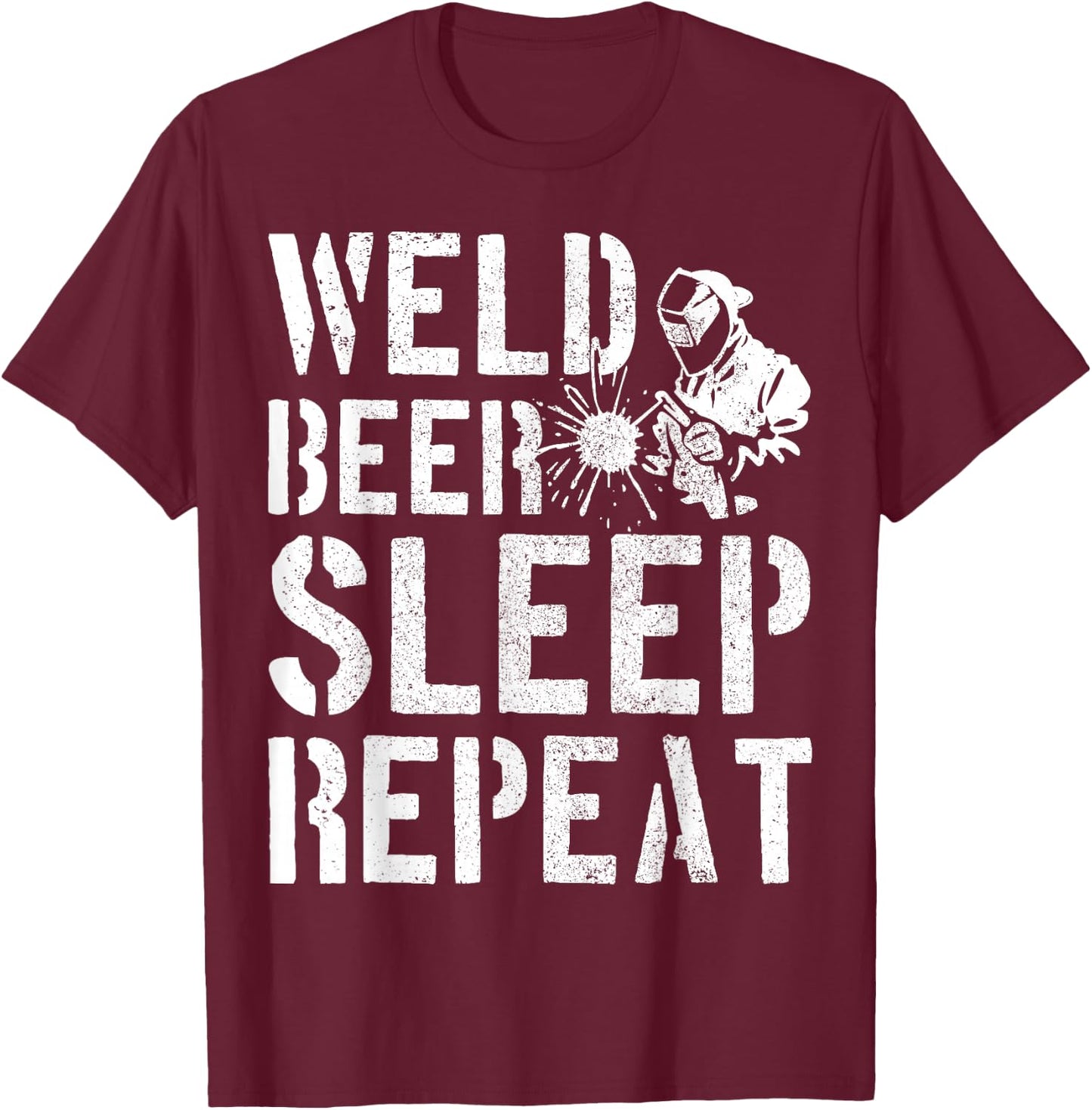 Welding Locksmith Welder Funny Gift T-Shirt - T-Shirt | Maroon