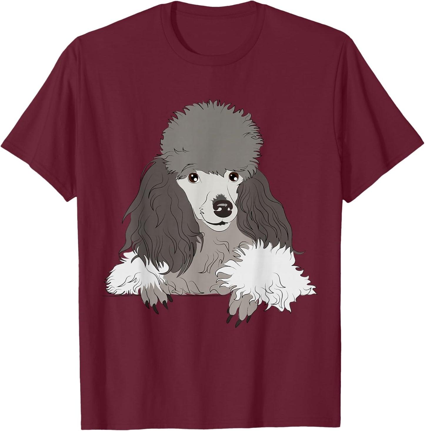 Sarcastic Dog Shirts Co18 Dog Lover Gifts Women's Graphic Cool Poodle Men's T-Shirt - T-Shirt | Maroon