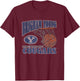 BYU Cougars Basketball Vintage Lift Navy Officially Licensed T-Shirt - T-Shirt | Maroon