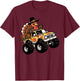 Thanksgiving Turkey Monster Truck Fall Toddler Boys Kids T-Shirt - T-Shirt | Maroon