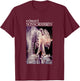 Edward Scissorhands Iconic Ice Sculpture Retro Chest Poster T-Shirt - T-Shirt | Maroon