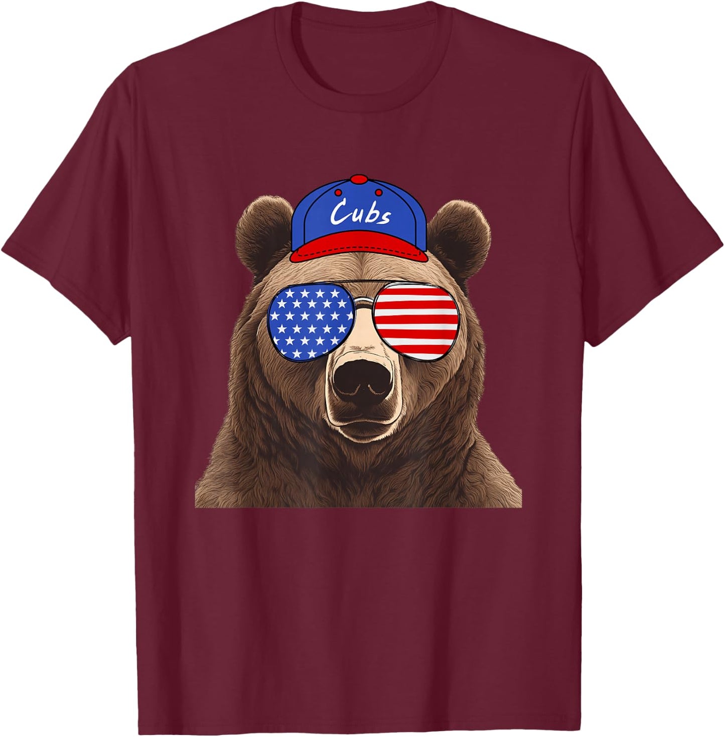 Vintage Cubs Last Name Pride Cubs Name American Style T-Shirt - T-Shirt | Maroon