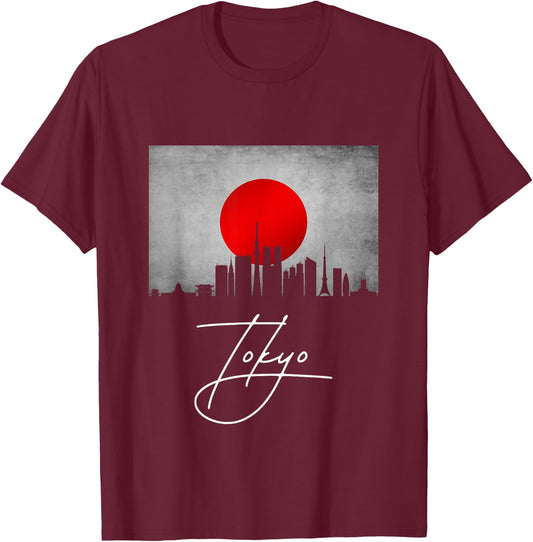 Tokyo Japan T-Shirt - T-Shirt | Maroon