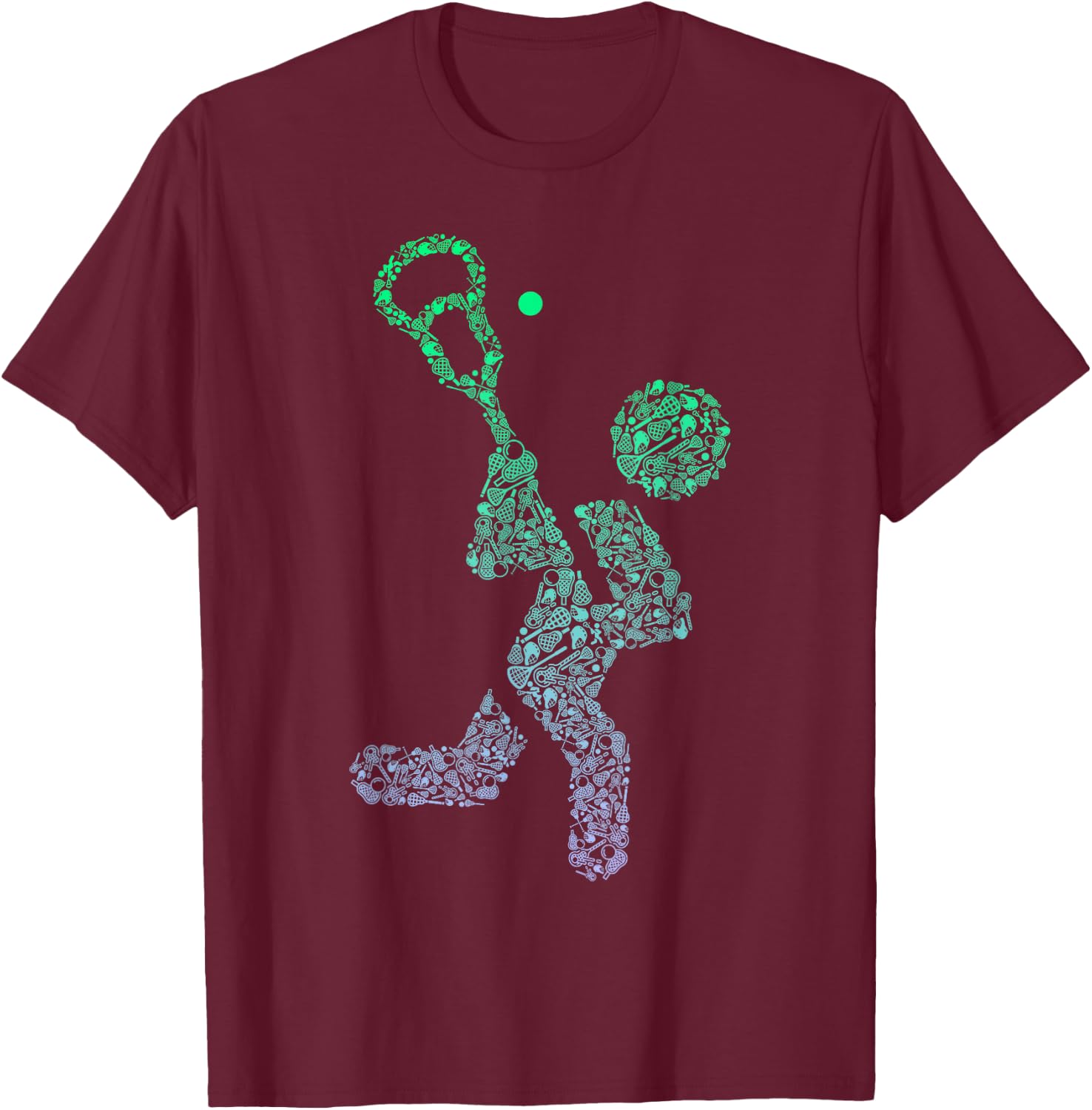 Boys Lacrosse Stuff | Lacrosse Player Stuff | Lacrosse T-Shirt - T-Shirt | Maroon