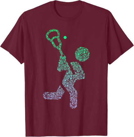 Boys Lacrosse Stuff | Lacrosse Player Stuff | Lacrosse T-Shirt - T-Shirt | Maroon