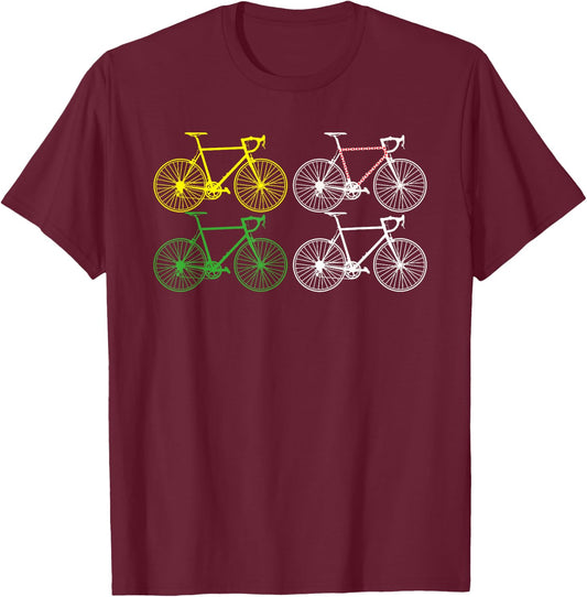 France Cycling Tour Racing Road Bike Bicycle Race Biking T-Shirt - T-Shirt | Maroon