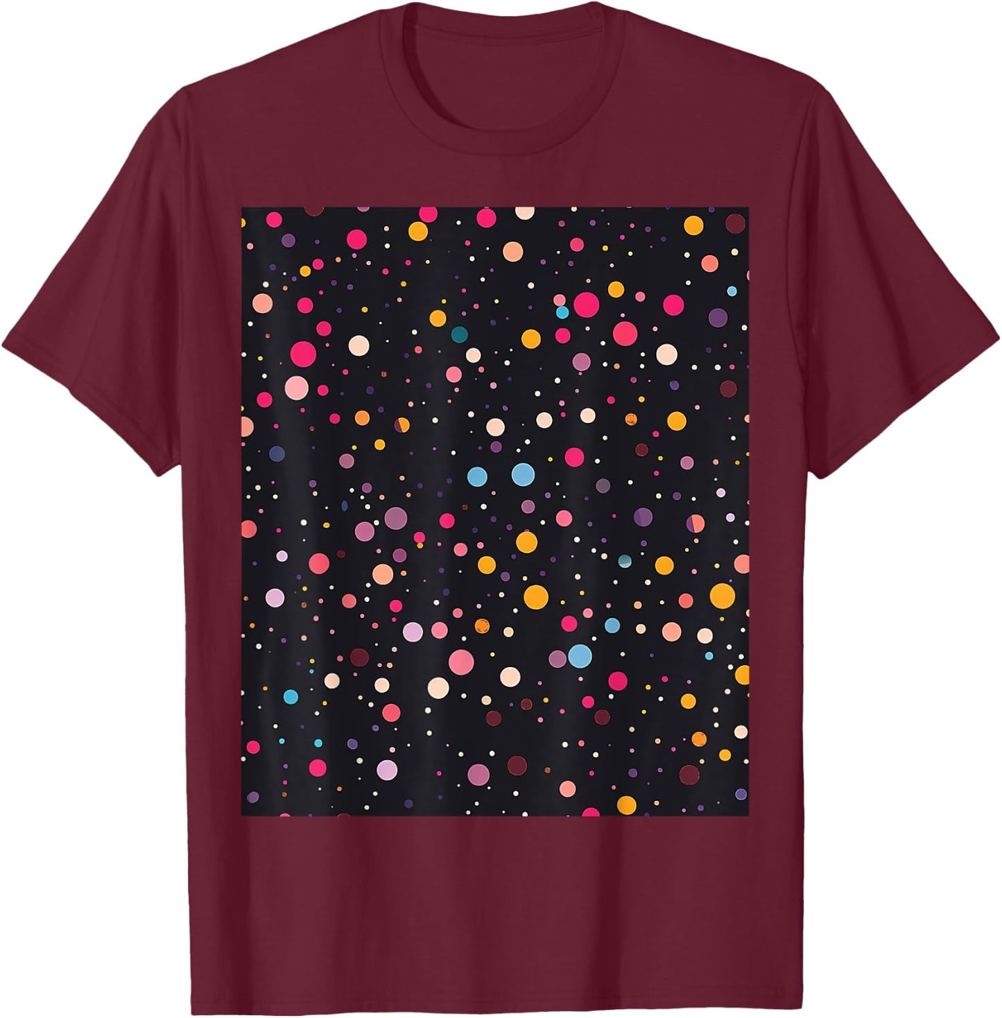 Polka Dots T-Shirt - T-Shirt | Maroon