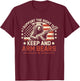 I Support the Right to Keep and Arm Bears Funny Meme Design T-Shirt - T-Shirt | Maroon