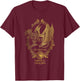 House of the Dragon Iconic Sunfyre Fire And Flesh Big Poster T-Shirt - T-Shirt | Maroon