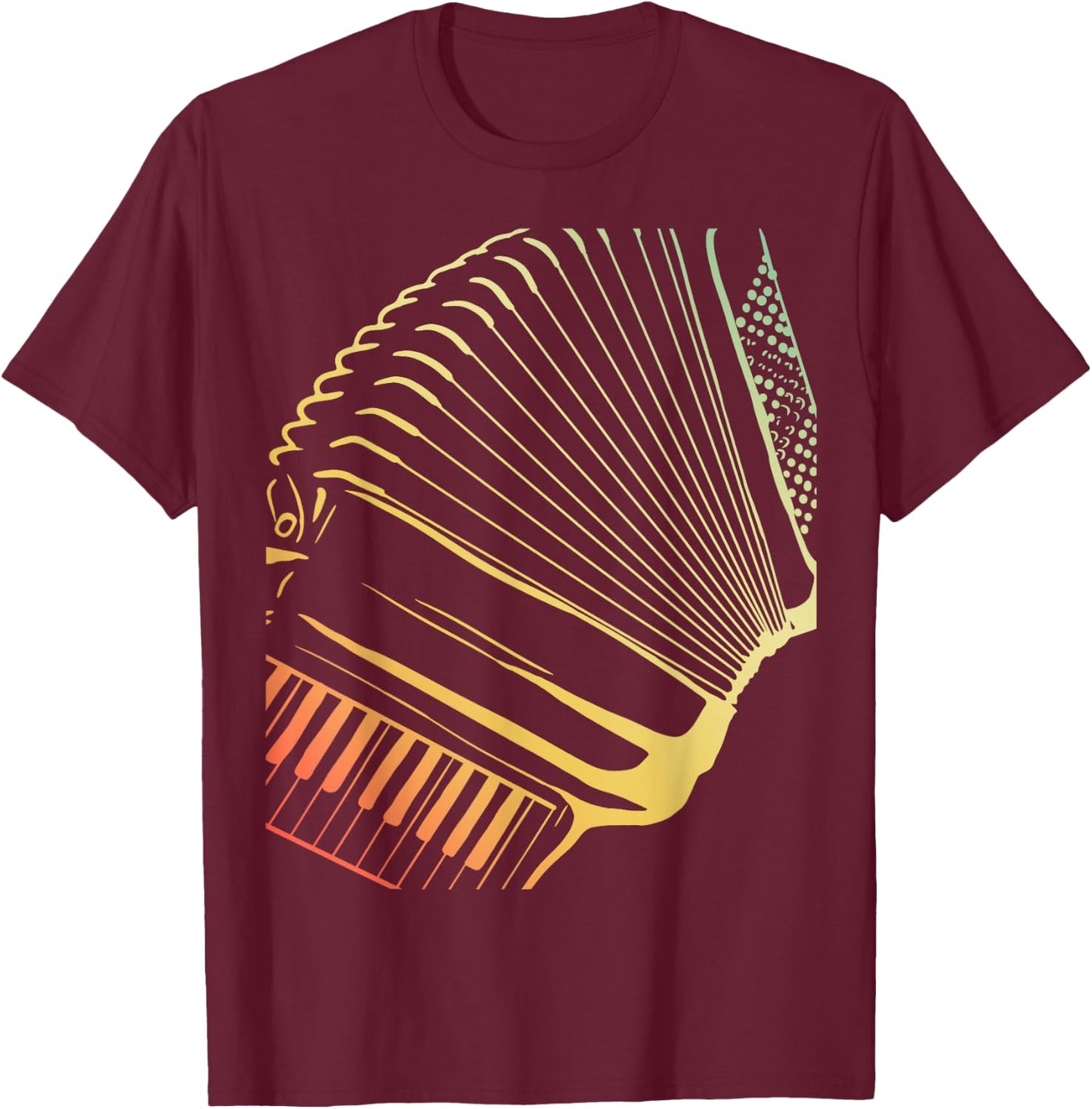 Retro Air Accordion T-Shirt - T-Shirt | Maroon