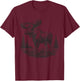 Moose Animal Vintage Moose T-Shirt - T-Shirt | Maroon
