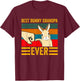 Best Bunny Grandpa Ever Rabbit Lover Father Pet Rabbit T-Shirt - T-Shirt | Maroon