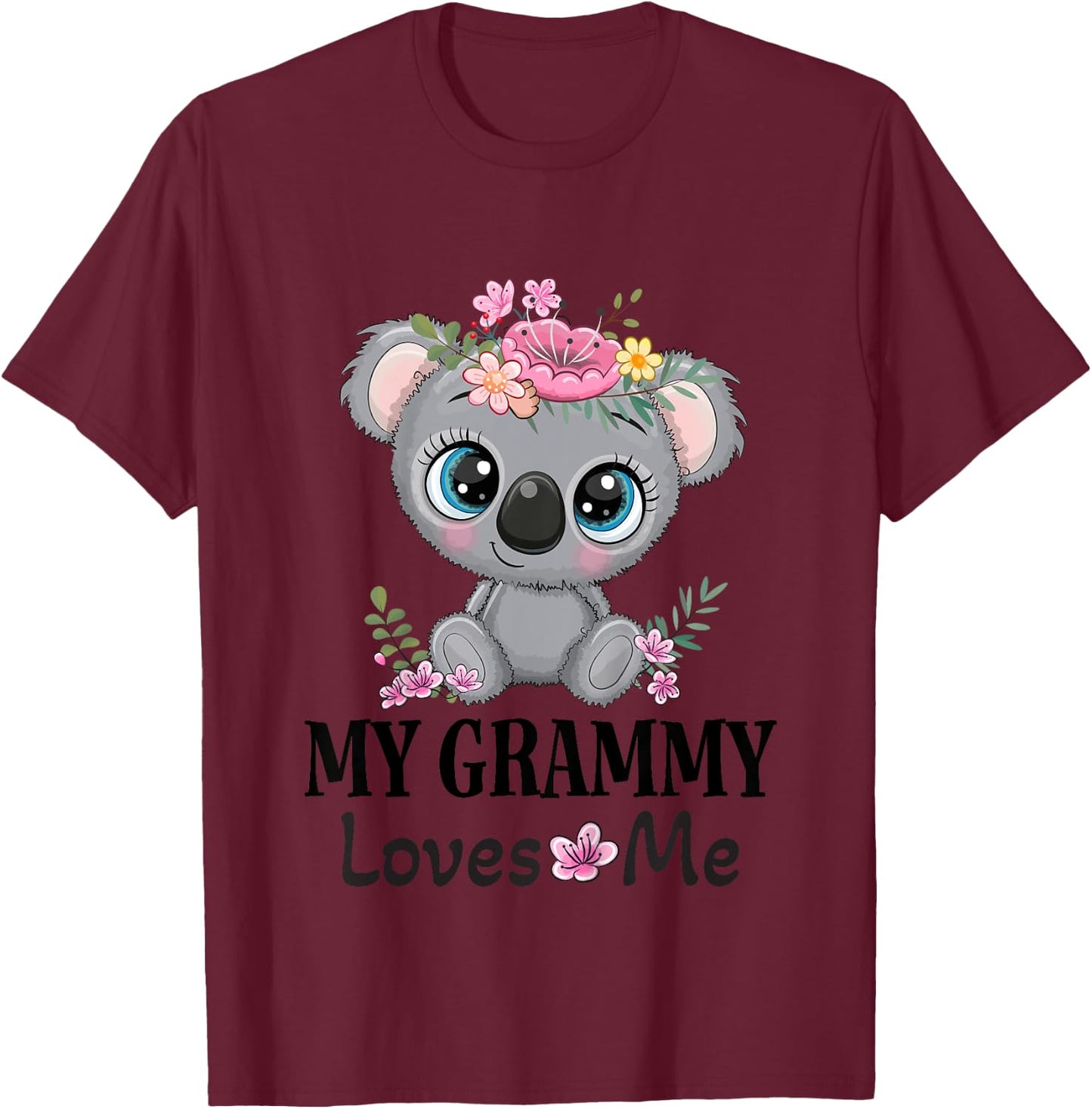 My Grammy Loves Me Granddaughter Koala T-Shirt - T-Shirt | Maroon