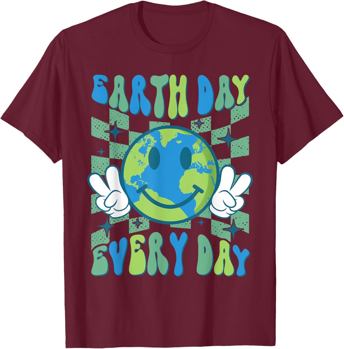 Earth Day Everyday Earth Day 2024 shirt Women Kids T-Shirt - T-Shirt | Maroon