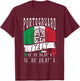 Portogruaro Italy Flag Italia GPS Coordinates Of Portogruaro T-Shirt - T-Shirt | Maroon
