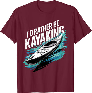 Kayak Novelty Women Kayaker Kayaking Kayak Lover T-Shirt - T-Shirt | Maroon