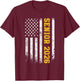 Senior 2026 American Flag USA Graduation Class of 2026 Kids Men T-Shirt - T-Shirt | Maroon