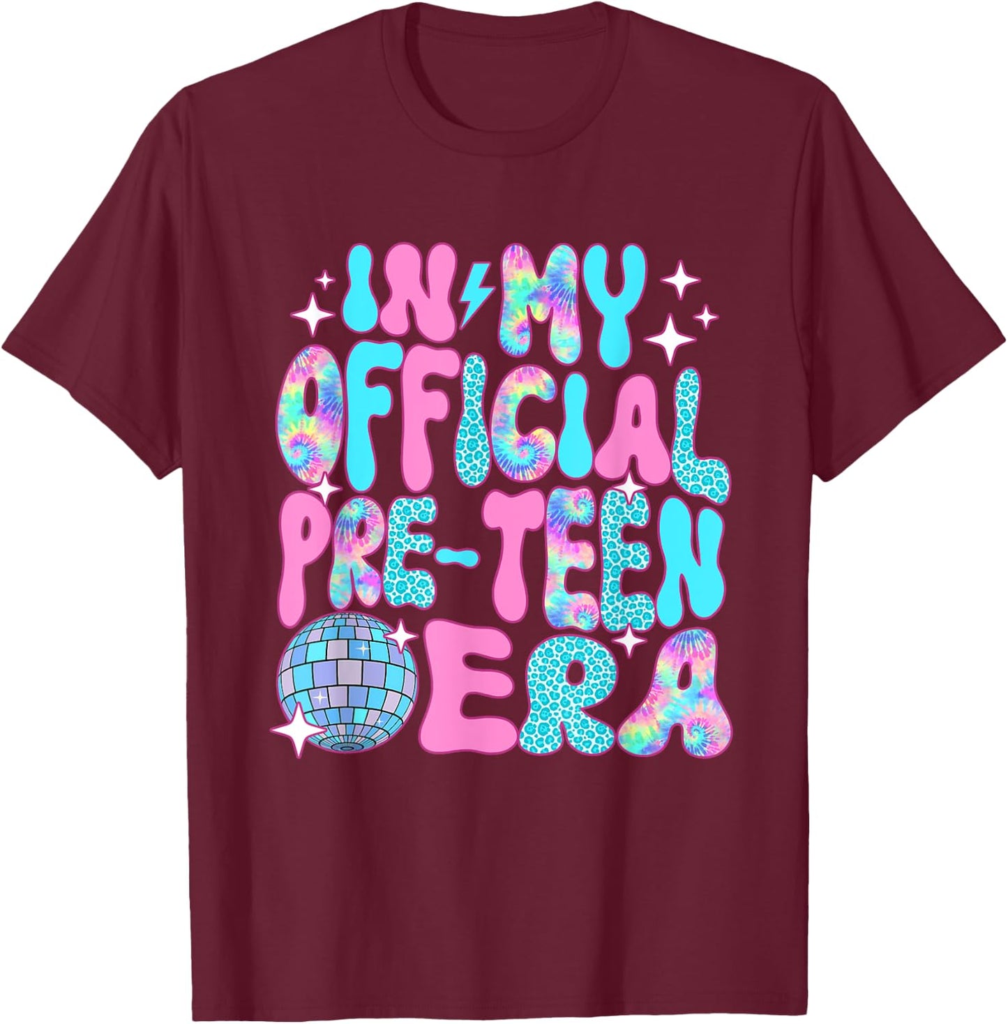 Disco In My Official Pre-Teen Era T-Shirt - T-Shirt | Maroon