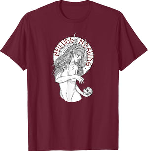 Nordic Shaman girl heilung healing shirt T-Shirt - T-Shirt | Maroon