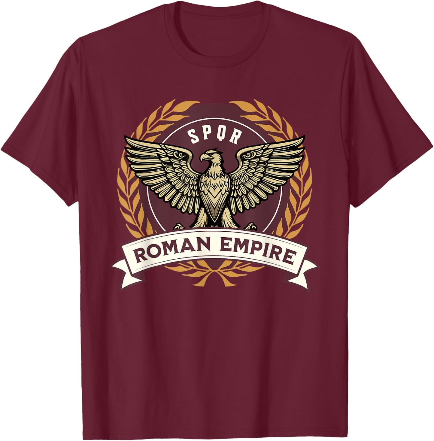 Symbol of the Roman Empire SPQR Roman Legions Ancient T-Shirt - T-Shirt | Maroon